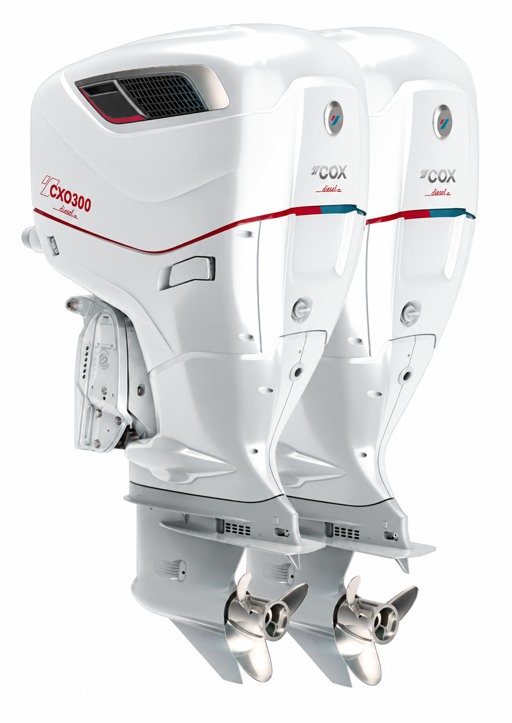 雙俥（2 × CXO300） 白色 CXO300 柴油船外機